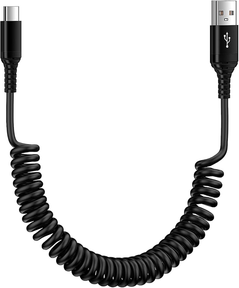 USB AーUSB C充電ケーブル Amazon.co.jp: ANNIBER USB-A to USB-Cケーブル コイル型 3A/QC3.0対応